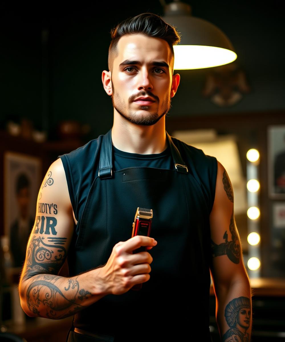Legend Barbers craftsman at work